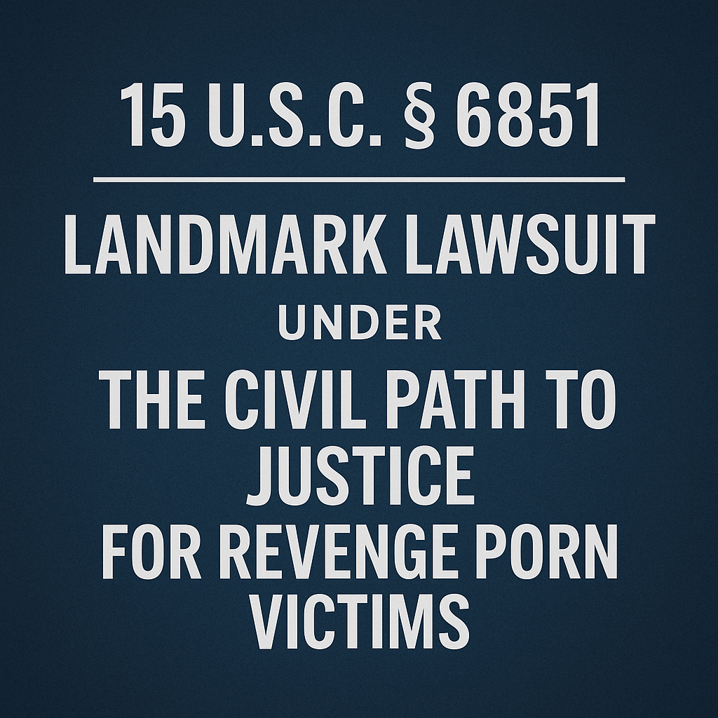 "Featured image for Jane Doe v. Gipson landmark federal revenge porn lawsuit under 15 U.S.C. § 6851"